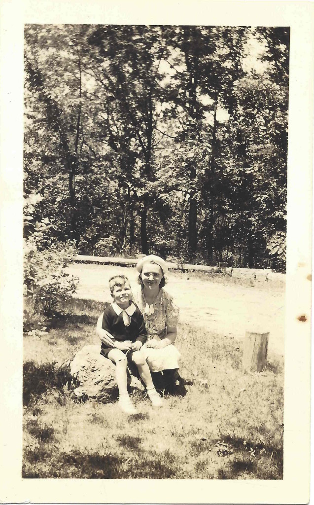 My Dad with his Mom at a park in Pittsburg, PA